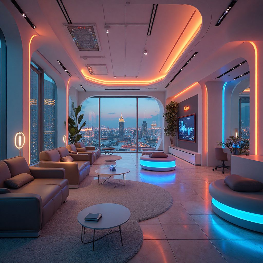 Area relax AI Future con design futuristico