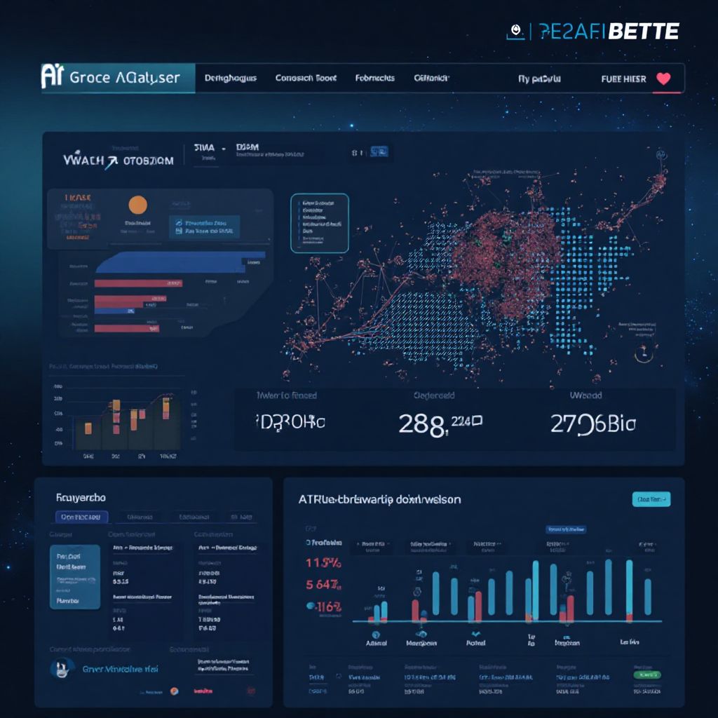 Dashboard analytics predittiva futuristica